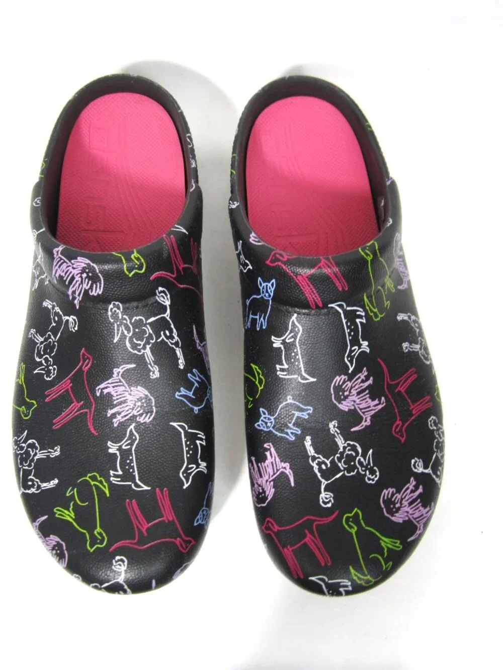 Dansko Kane Dog Lover Print EVA Clogs Size 39 US 8.5 9 Vet Groomer Waterproof - Picture 6 of 11